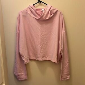 Fabletics Light Pink cropped Hoodie size XXL